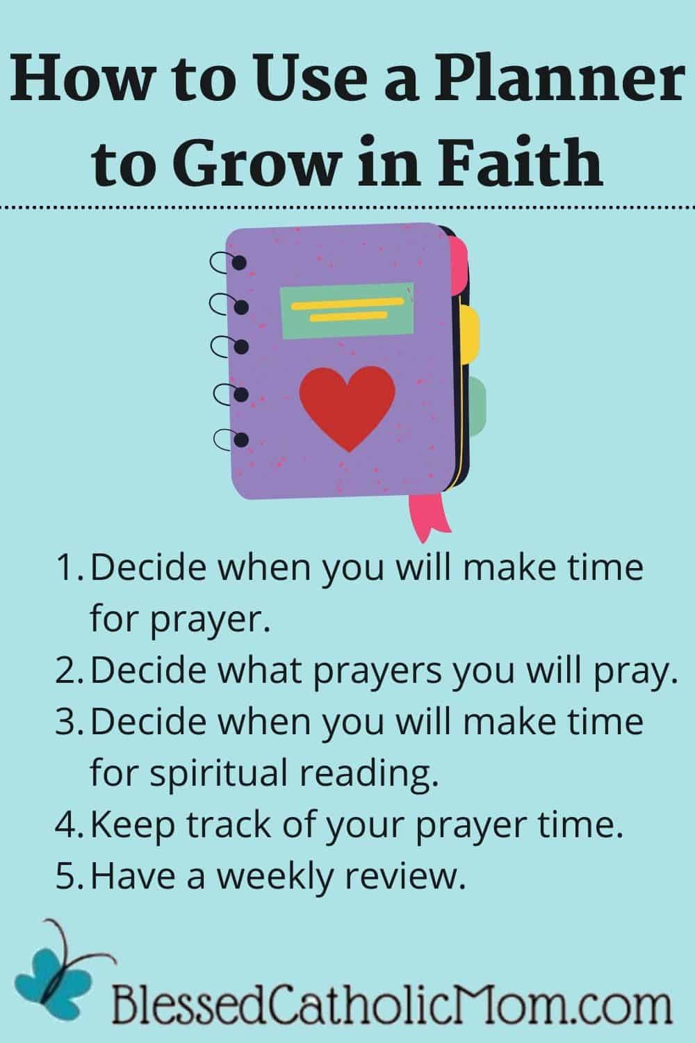 How to Use a Planner to Grow in Faith - Blessed Catholic Mom
