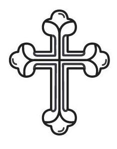 Image of a line drawing of a cross.