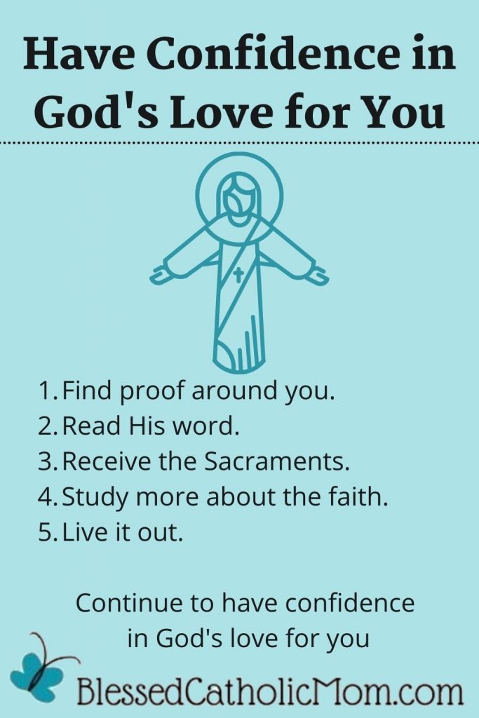 Image of an infographic titled-Have confidence in God's love for you