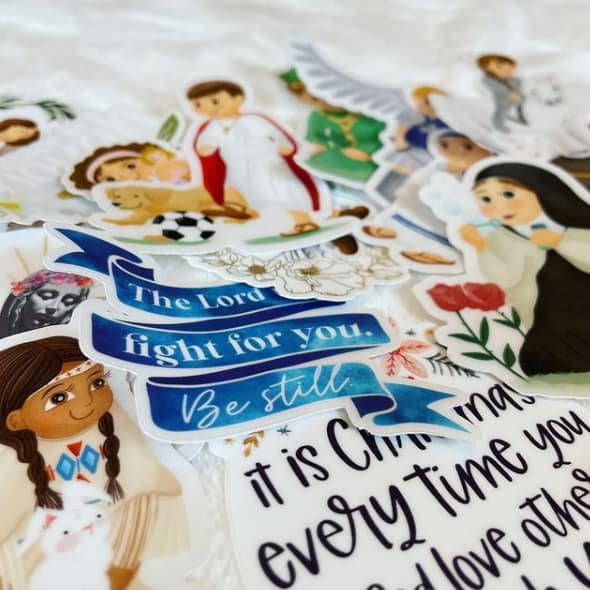 Images of stickers from Just Love Prints.