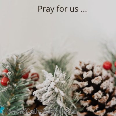 Pray for us...December 2023 prayer intentions
