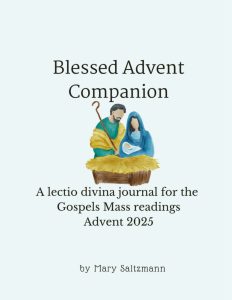Image the cover of the book version of the Blessed Advent Companion for 2025 from Blessed Catholic Mom.