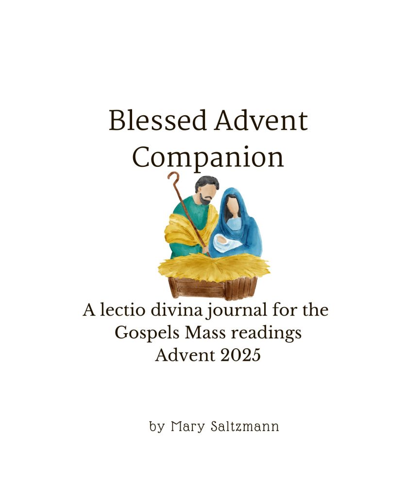Image the cover of the PDF version of the Blessed Advent Companion for 2025 from Blessed Catholic Mom.
